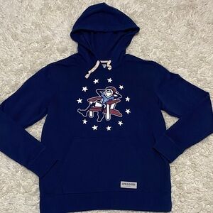 Life Is Good Men's Navy Hoodie with Graphic size Medium New